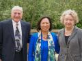 Barry Ben-Zion and family pose with President Sakaki