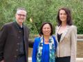 Cilurzo family poses with President Sakaki. 