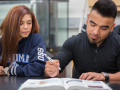 students studying