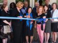 President Sakaki cuts the ribbon at Marina Crossing