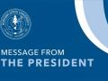 President's Message banner