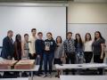 President Judy K. Sakaki with The Sonoma State STAR editors and their new award. // Photo by The Sonoma State STAR