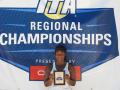 tennis player holding plaque