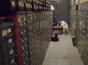 Still from Vanessa Gould's documentary film "Obit." (2016). Journalist looking through cabinets